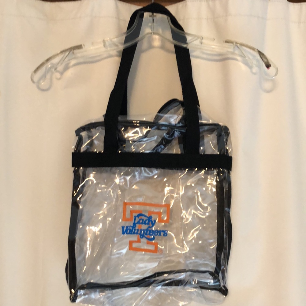 LadyVols see-through Clear zip bag for games